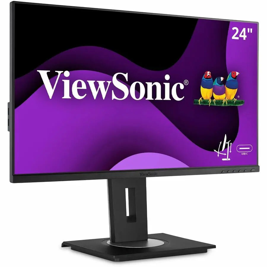 ViewSonic VG2456 24-Inch Full HD IPS Monitor with USB-C and Ergonomic Stand