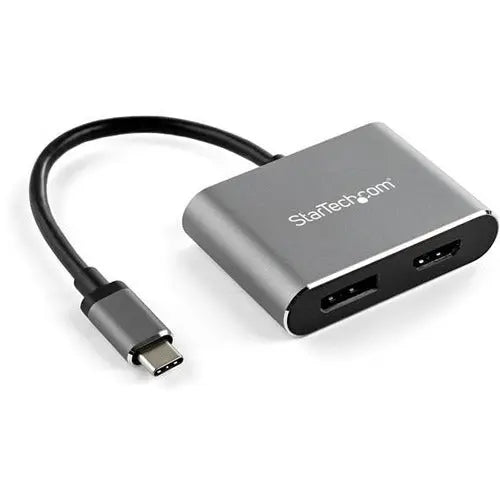 StarTech.com USB C Multiport Video Adapter - 4K 60Hz USB-C to HDMI 2.0 & DisplayPort 1.2 with HDR