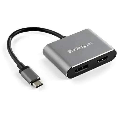 StarTech.com USB C Multiport Video Adapter - 4K 60Hz USB-C to HDMI 2.0 & DisplayPort 1.2 with HDR by StarTech.com