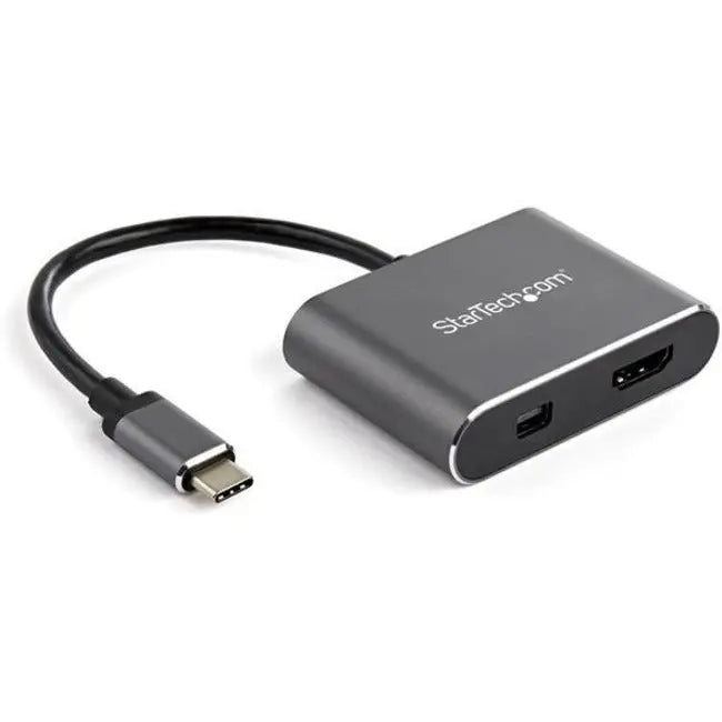 StarTech.com USB-C Multiport Video Adapter – 4K 60Hz with HDR, HDMI 2.0 & Mini DisplayPort 1.2