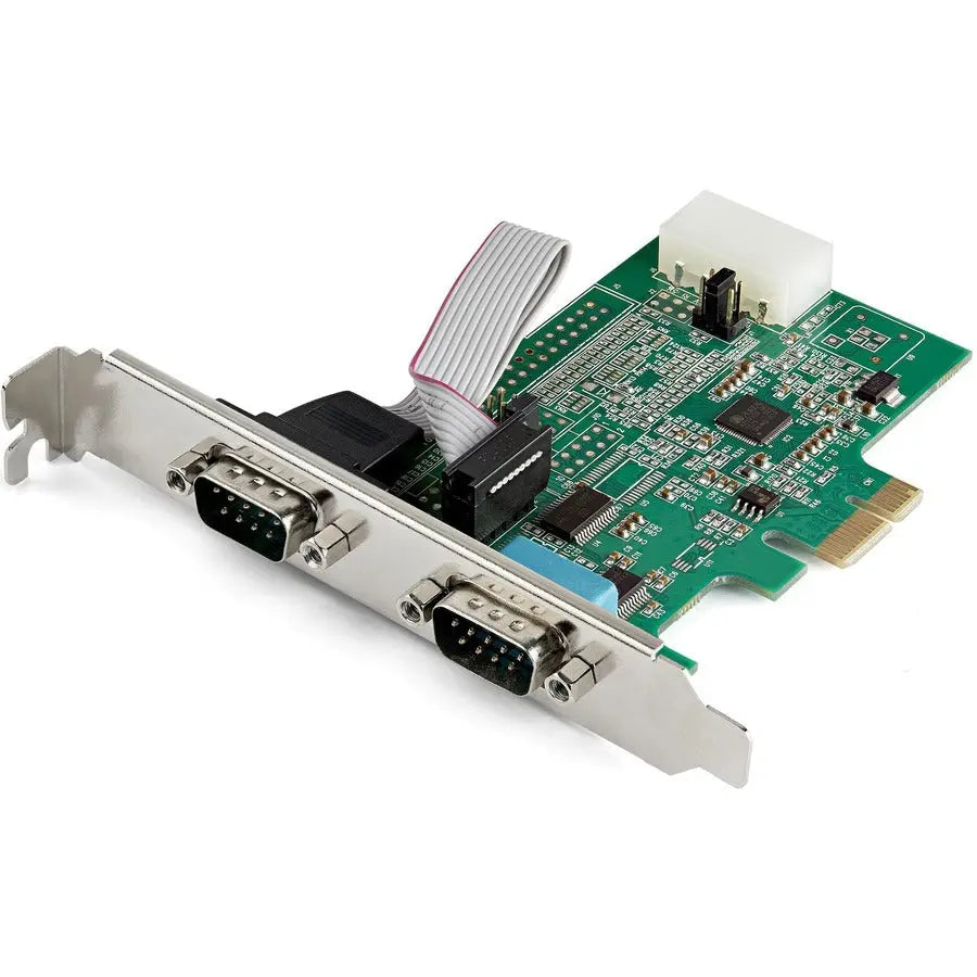 StarTech.com 2-Port PCI Express RS232 Serial Adapter Card - PCIe to Dual DB9 UART with 921.6Kbps Speeds