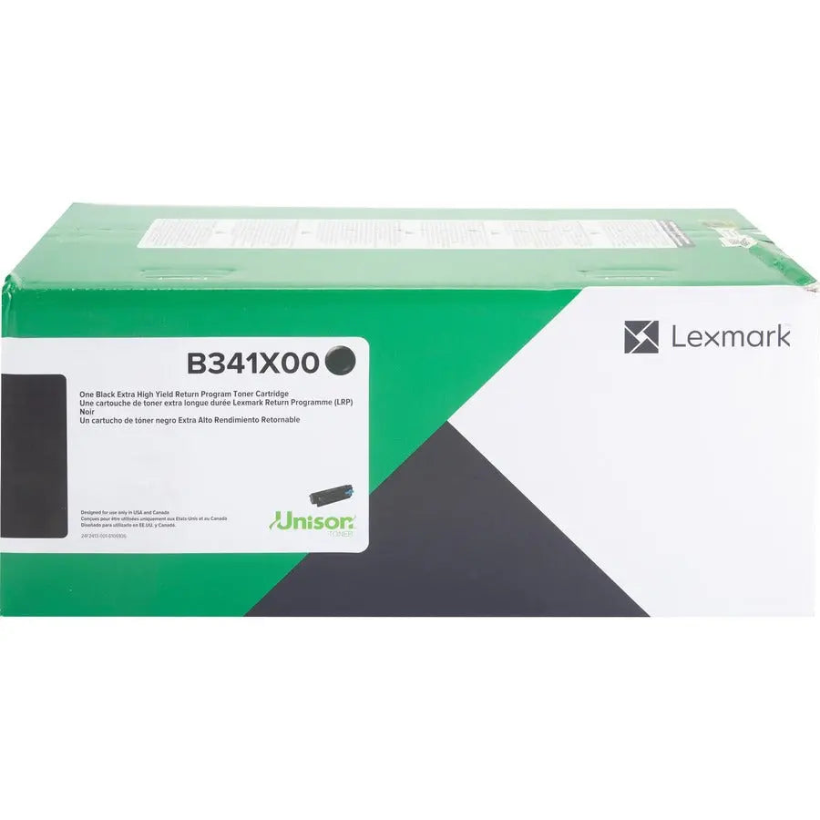 Lexmark B341X00 Unison Extra High Yield Return Program Toner Cartridge – Black for Lexmark B3442dw & MB3442 Series