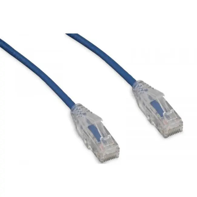 ENET Cat.6 UTP Patch Network Cable – 8 ft Blue Ethernet Cable with Dust Protection and Lifetime Warranty