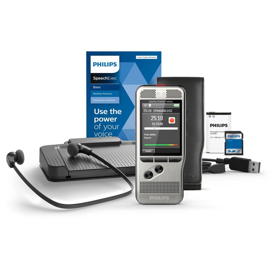 Philips Pocket Memo DPM6700/03 Digital Voice Recorder for Dictation and Transcription