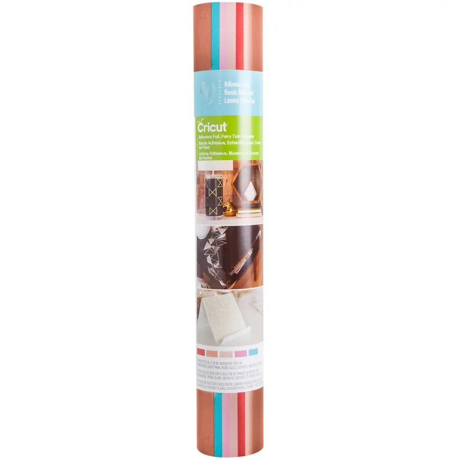 Cricut Adhesive Foil Metallic Sampler Fairytale Red Coral - 12 Inch 5 Sheets