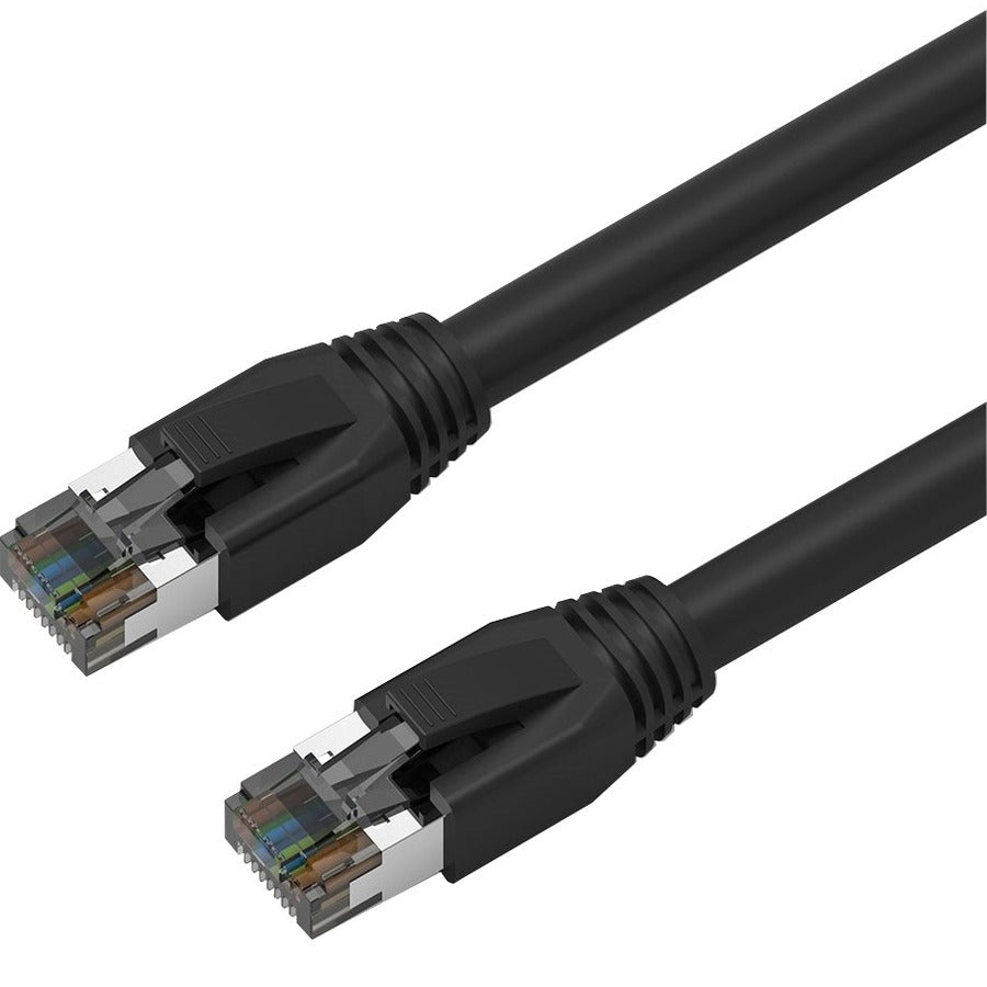 Axiom C8SBSFTP-K7-AX 7ft CAT8 2000MHz S/FTP Shielded Ethernet Patch Cable with Snagless Boot (Black)