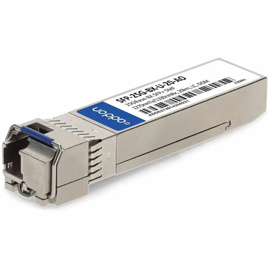 AddOn Cisco® SFP-25G-BX-U-20 Compatible SFP28 Transceiver – 25GBase-BX, Single-Mode Fiber, 20km, LC, TAA Compliant