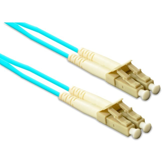 ENET CABLES LC2-OM4-2M-ENT 2M Duplex Fiber Optic Network Cable, LC to LC, OM4, Aqua