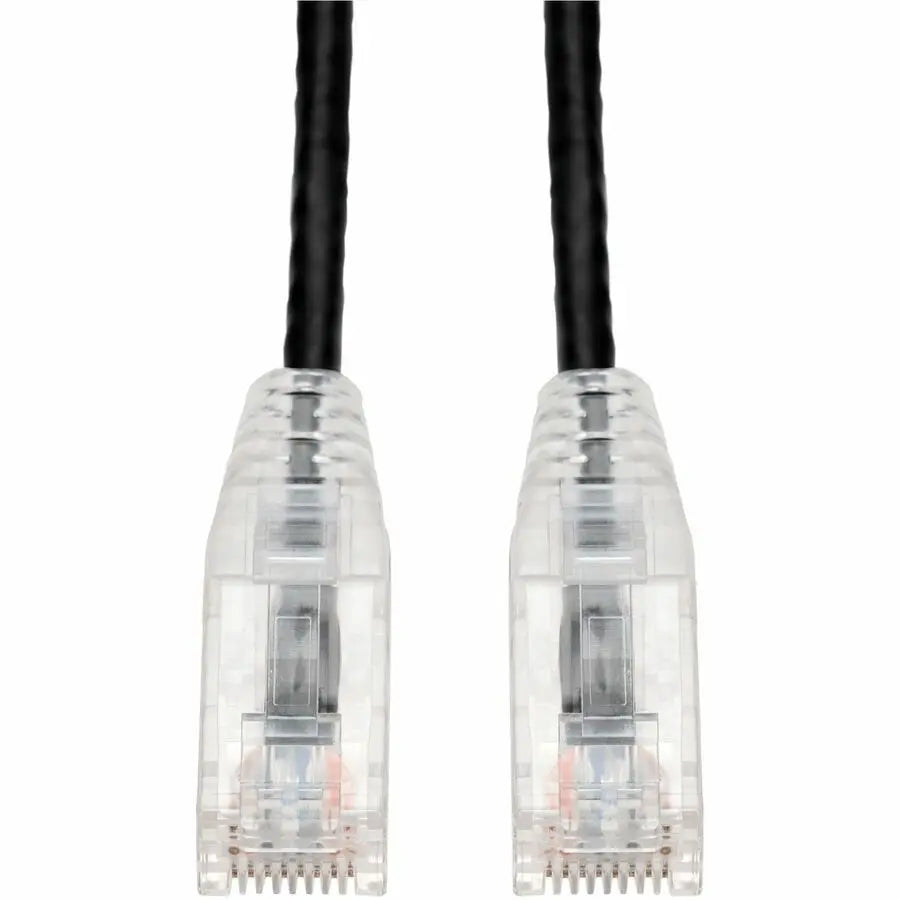 AddOn 14ft Black Cat6A Slim UTP PVC Ethernet Cable with RJ-45 Male Connectors