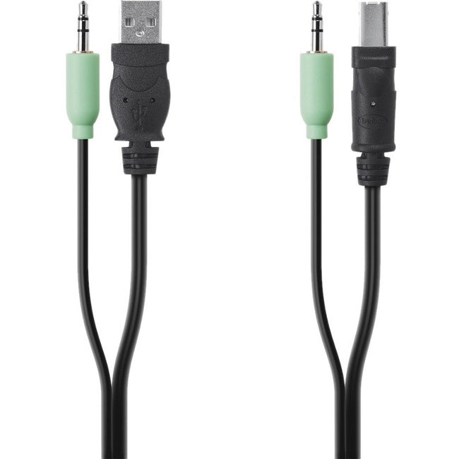 Belkin TAA USB/AUD Secure KVM Cable with 3.5mm Audio, 10 ft