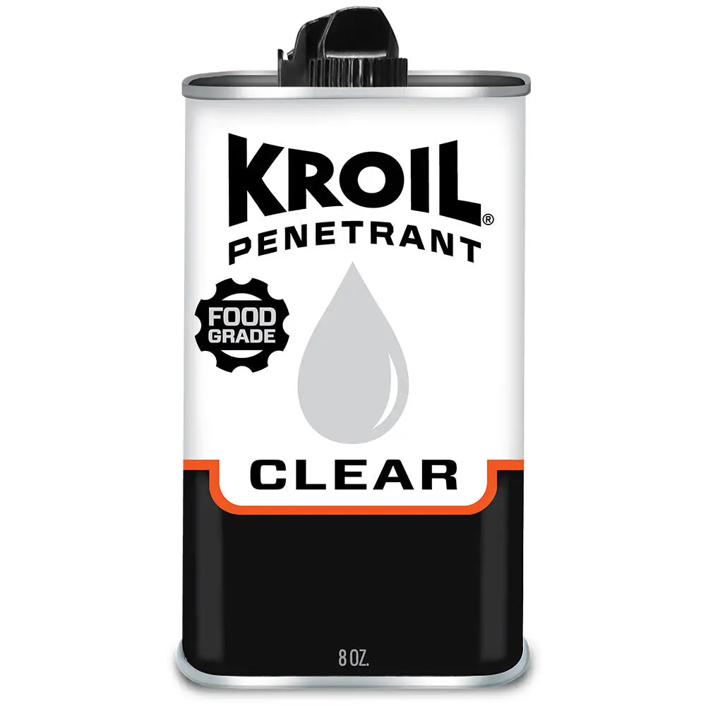 Kroil Clear Food Grade Penetrating Oil - 8 oz Can for Food and Beverage Equipment