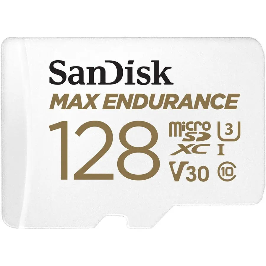 SanDisk MAX ENDURANCE 128GB microSD Card – Durable, High-Speed Storage for Dash Cam and Home Security