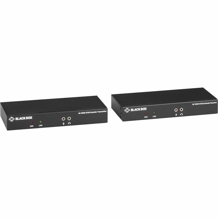 Black Box KVXLCH-100 Video Extender Transmitter and Receiver Kit for HDMI UHD 4K over 328 ft.