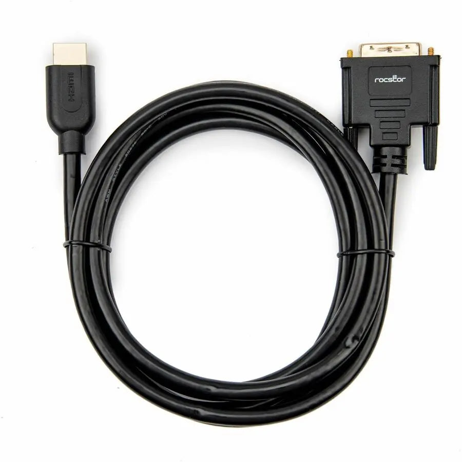 Rocstor Premium HDMI to DVI-D Digital Video Cable - 6 ft, Black