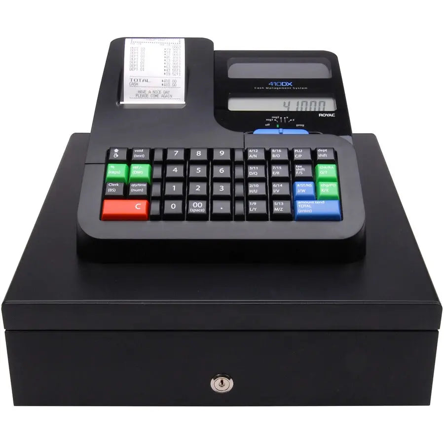 Royal 410DX Electronic Cash Register with 2000 PLUs and 24 Departments
