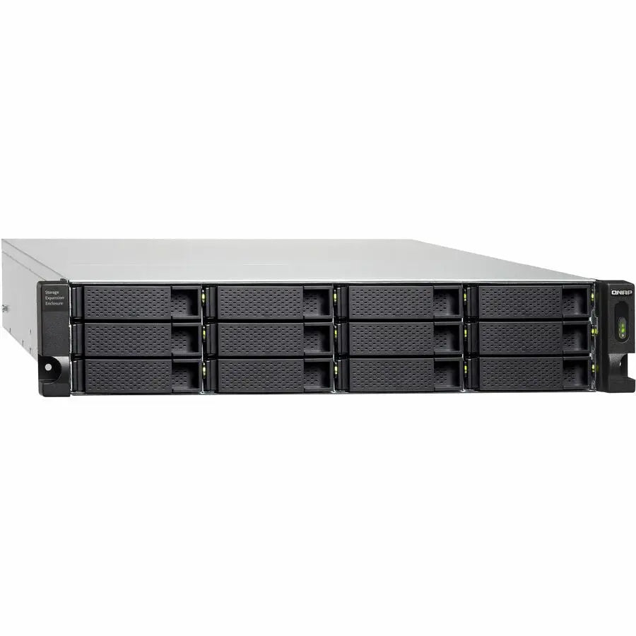 QNAP TL-R1200C-RP Drive Enclosure SATA/600 with USB 3.2 Gen 2 Type-C for Rack-Mount Storage Expansion
