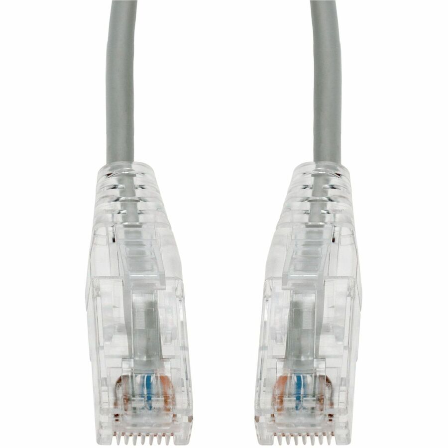 AddOn 7ft Gray CAT 6A Slim PVC Ethernet Cable with Snagless RJ-45 Connectors