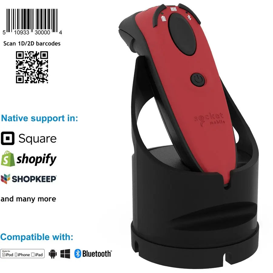 Socket Mobile DuraScan D740 v20 Bluetooth Barcode Scanner with Charging Dock
