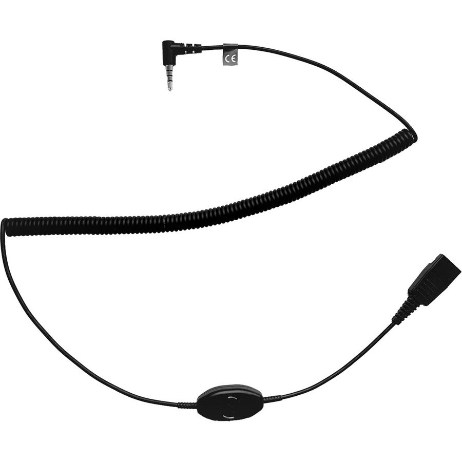 Jabra QD to 3.5 mm for Push-to-Talk - Secure Audio Cable for PC Devices