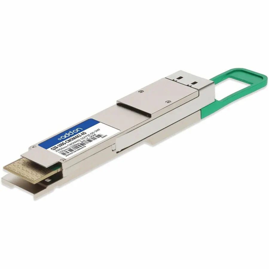 AddOn MSA and TAA Compliant 2x100GBase-CWDM4 QSFP28-DD Transceiver (SMF, 1270nm-1330nm, 2km, CS, DOM)