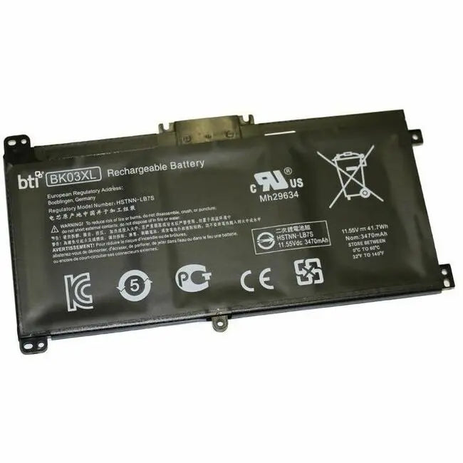 Battery Technology Inc BK03XL-BTI Laptop Battery for HP Pavilion 14-BA004NE & 14-BA090NA