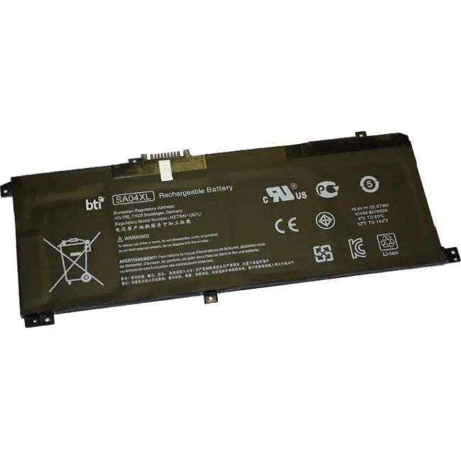 BTI SA04XL-BTI 15.4V 56Wh Li-ion Notebook Battery for HP Envy X360 and More