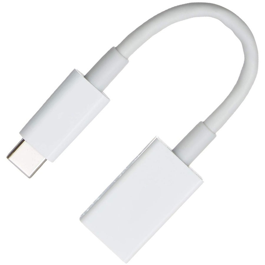 4XEM USB-C Male to USB-A Female Adapter - White for MacBook, Samsung Galaxy, Nintendo Switch