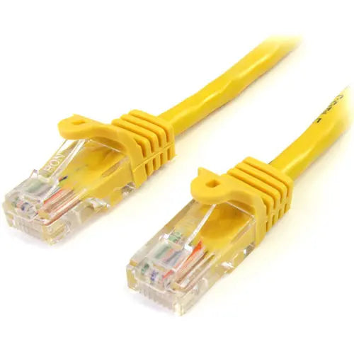 StarTech.com 25 ft Yellow Cat5e UTP Patch Cable with Snagless RJ45 Connectors