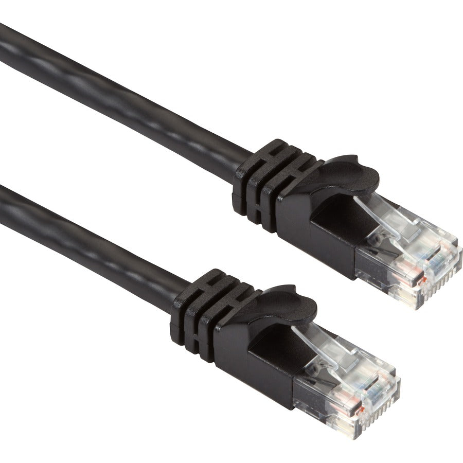 Black Box CAT6A 500-MHz Stranded Ethernet Patch Cable with Slim Molded Snagless Boot – 3 Feet, UTP, Black