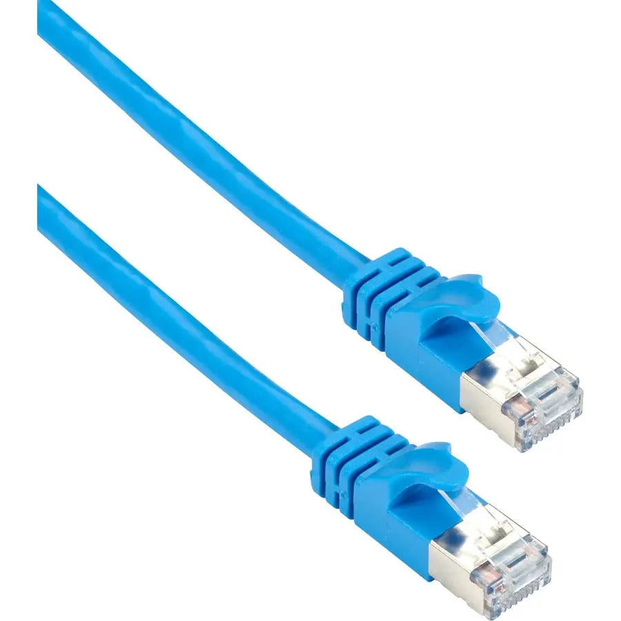Black Box CAT6A 500-MHz Shielded Patch Cable, 20 Feet, Blue – GigaTrue Series