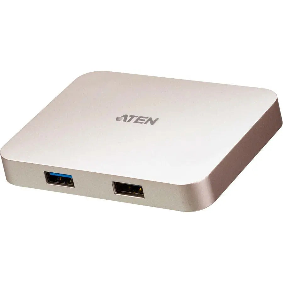 ATEN USB-C 4K Ultra Mini Dock with Power Pass-through - Compact Portable USB-C Hub for Laptop, Smartphone, and Game Console