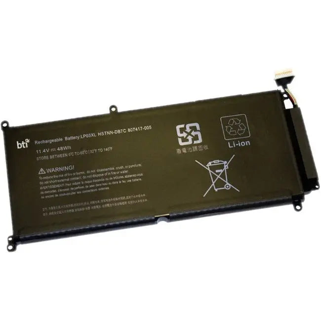 Battery for HP Envy 15-AH Series by Battery Technology Inc. (Part No. 807417-005-BTI)