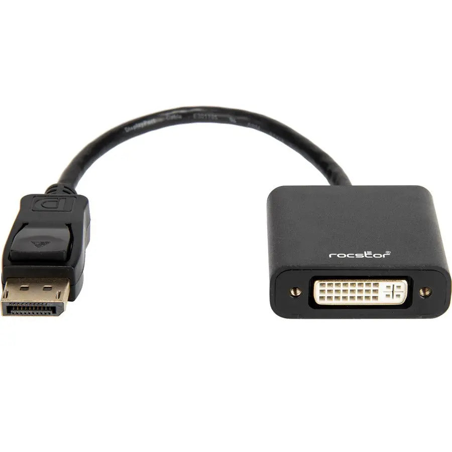 Rocstor Active DisplayPort to DVI Adapter - 4K Resolution at 30Hz, Model Y10A230-B1