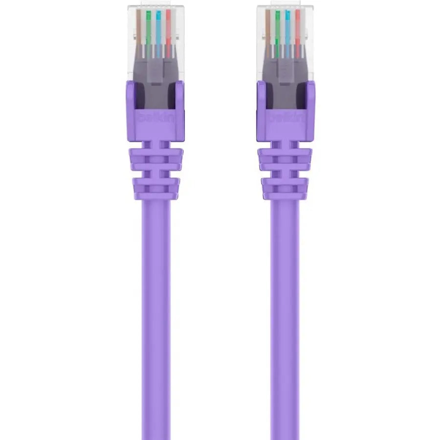 Belkin RJ45 Category 6 Snagless Patch Cable - Purple, 3 Feet