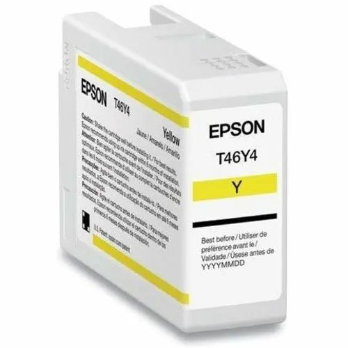 Epson UltraChrome PRO T46Y Original Yellow Ink Cartridge for SureColor P900 - 50ML