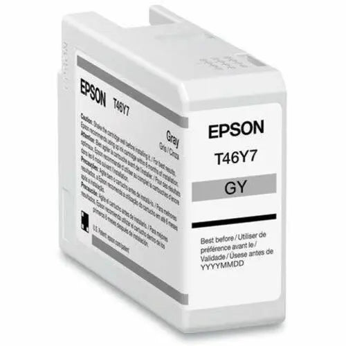 Epson UltraChrome PRO T46Y Gray Ink Cartridge for SureColor P900 17-Inch Printer