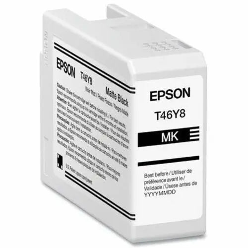 Epson UltraChrome PRO T46Y Matte Black Ink Cartridge for SureColor P900 17-Inch Printer