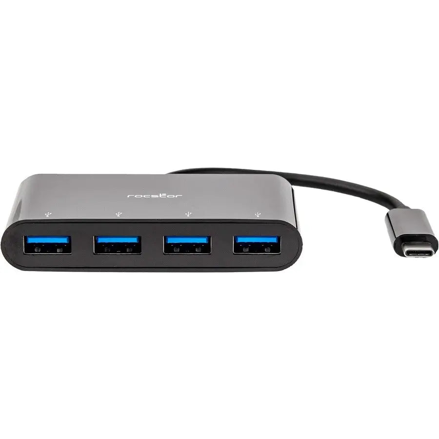 Rocstor Y10A228-B2 Premium Slim Portable 4-Port USB-C Hub - USB 3.1 to 4 USB-A Ports