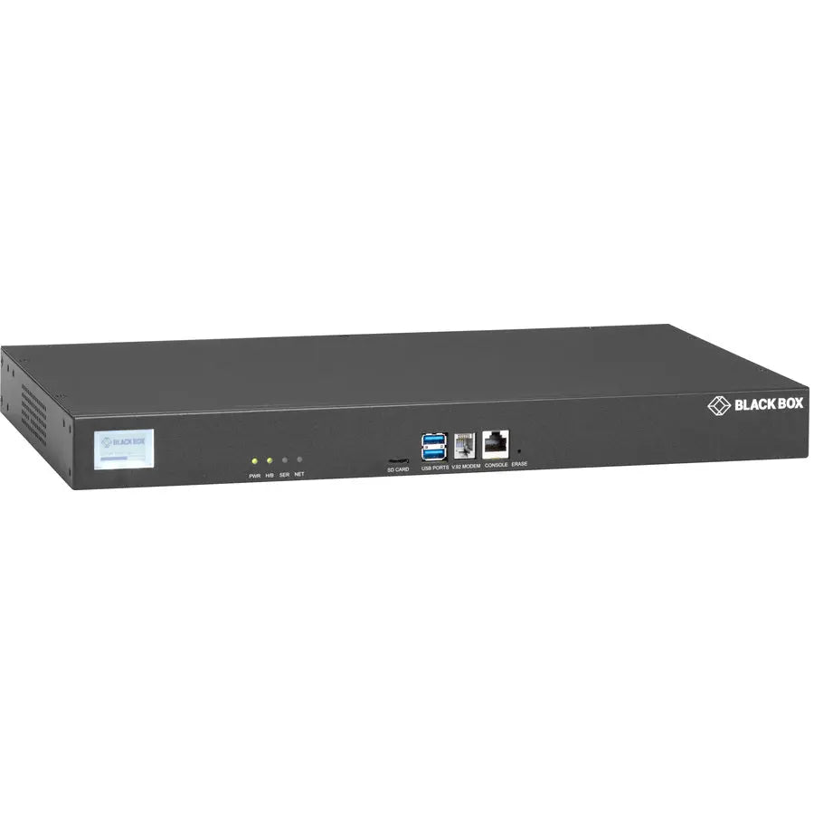 Black Box LES1700 Series Console Server with Dual Gigabit Ethernet and POTS Modem