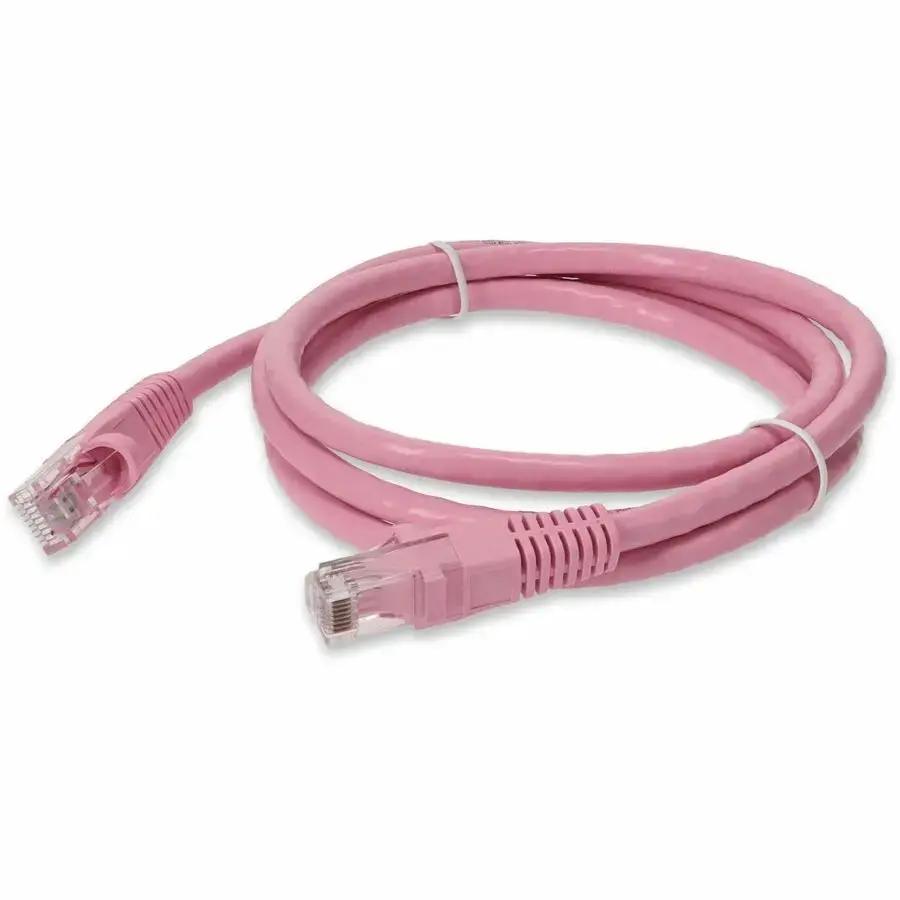 AddOn 4ft Pink Cat6 UTP Ethernet Patch Cable with RJ-45 Male Connectors by AddOn