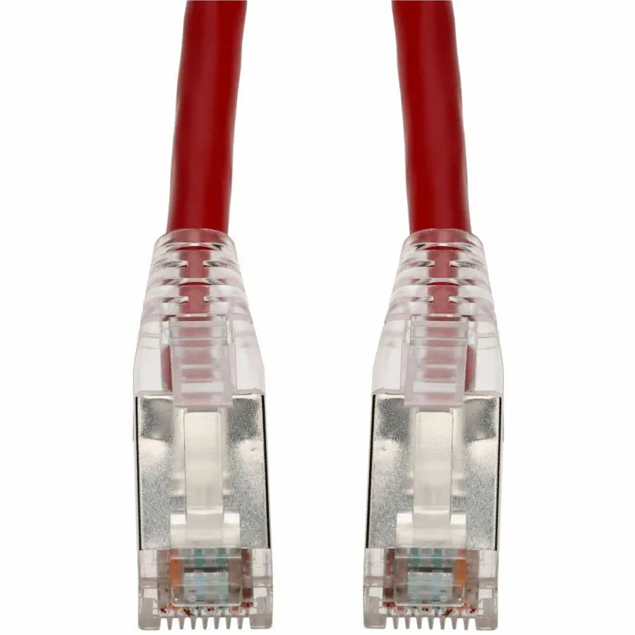 AddOn 2ft Red CAT 6 Shielded PVC Ethernet Cable with Snagless Bubble Boot RJ-45 Male/Male