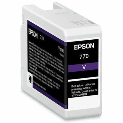 Epson UltraChrome Pro10 770 Violet Ink Cartridge – 25 ML for Epson SureColor P700 Printer