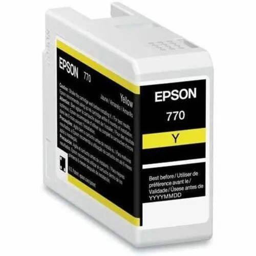 Epson UltraChrome Pro10 770 Yellow Ink Cartridge - 25ML for SureColor P700 Printer