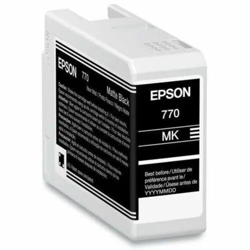 Epson UltraChrome PRO 770 Matte Black Ink Cartridge - 25ML for Epson SureColor P700