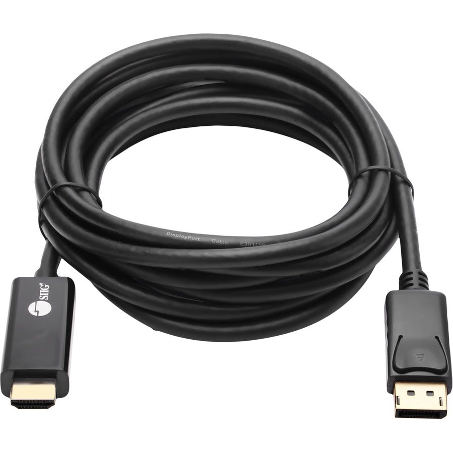 SIIG DisplayPort 1.2 to HDMI 10ft Cable with 4K Support