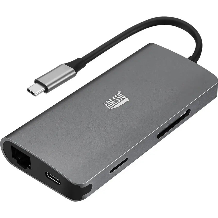 Adesso AUH-4030 8-in-1 USB-C Multi-Port Docking Station with 4K HDMI and Gigabit Ethernet