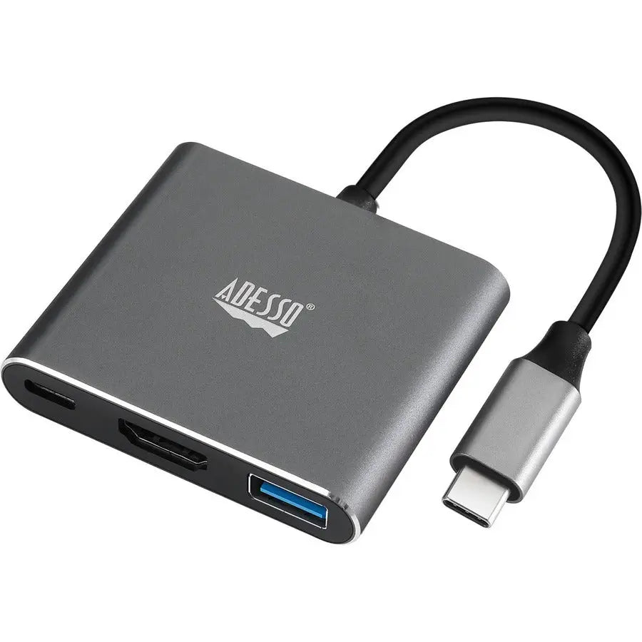 Adesso AUH-4010 3-in-1 USB-C Multi-Port Docking Station with 4K HDMI and Power Delivery