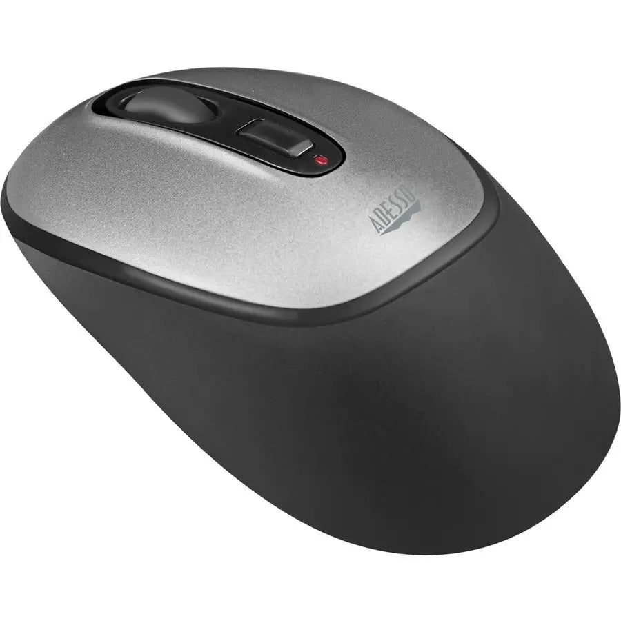 Adesso Antimicrobial Wireless Mouse IMOUSE A10 – 2.4 GHz RF, 30 ft Range, Optical Sensor, Gray