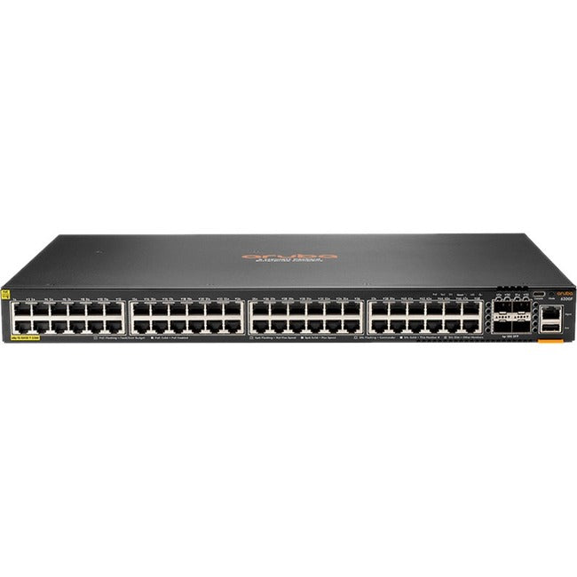 Hewlett Packard Enterprise JL727A#ABA HPE 6200F 48G Class 4 PoE Switch with 4 SFP+ Ports