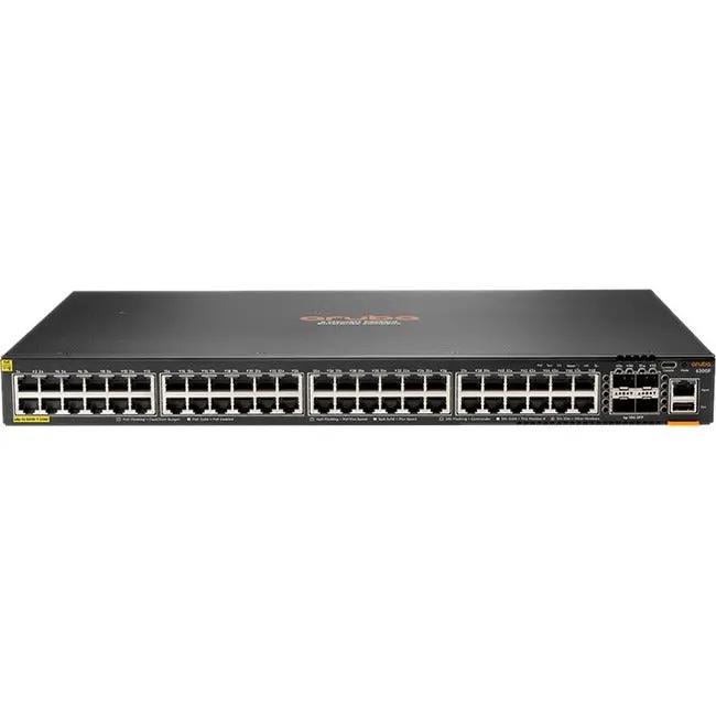 Hewlett Packard Enterprise JL727A#ABA HPE 6200F 48G Class 4 PoE Switch with 4 SFP+ Ports by Hewlett Packard Enterprise